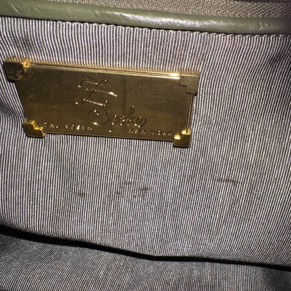 Zac Posen Z. Spoke Leather Satchel Olive Green. - Picture 5 of 12